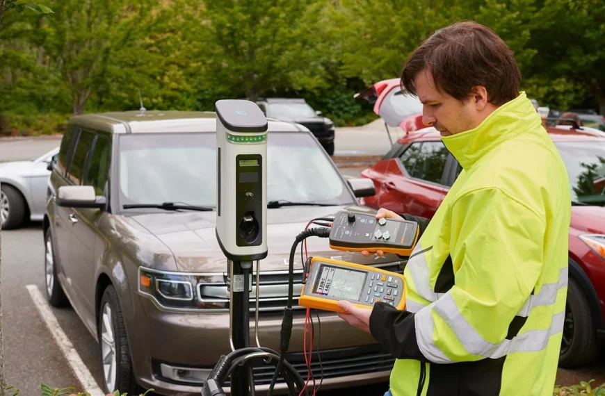 Elektrikli araç (EV) şarj istasyonu periyodik kontrolü, elektriksel güvenlik testi ve denetim süreci